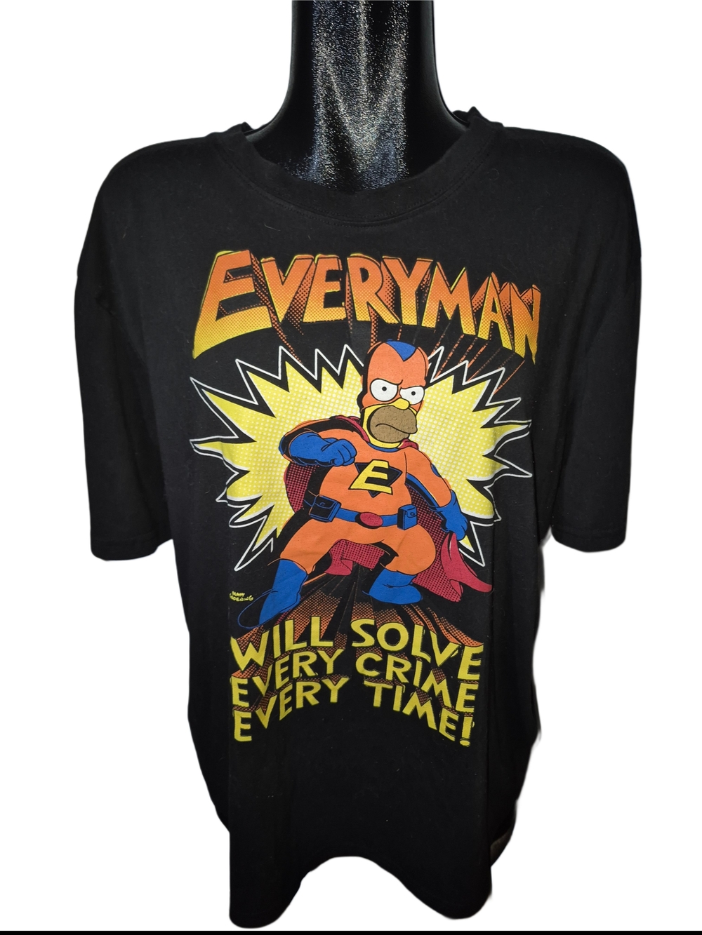 The Simpson's Black Casual Graphic Tee Size XL
